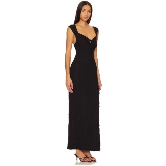 Free People Eleni Black Bodycon Maxi Dress - Picture 3 of 9